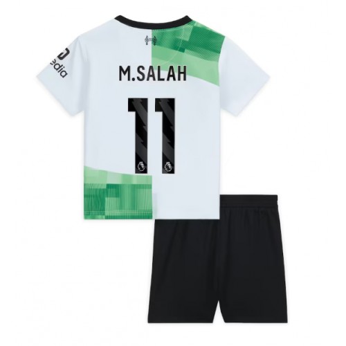 Dres Liverpool Mohamed Salah #11 Gostujuci za djecu 2023-24 Kratak Rukav (+ kratke hlače)